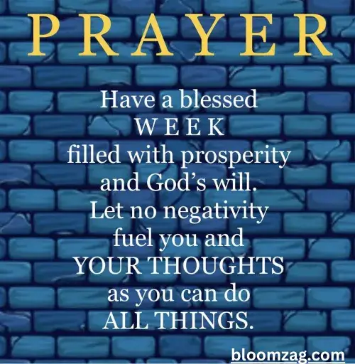 New Week Prayers and Spiritual Blessings